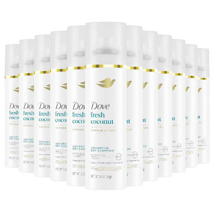 Dove - Beauty Fresh Coconut Dry Shampoo - 5 Oz - 12 Pack | Dove - Pre Order