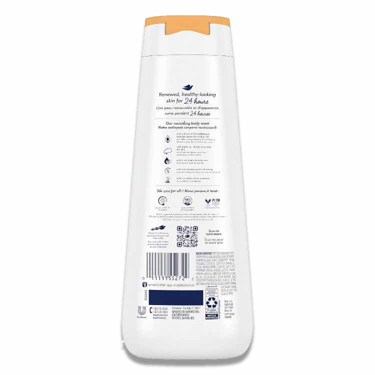 Dove - Body Wash Dryness Relief, Gentle Skin Cleanser, Jojoba Oil - 20 Oz - 3 Pack - OPEN BOX