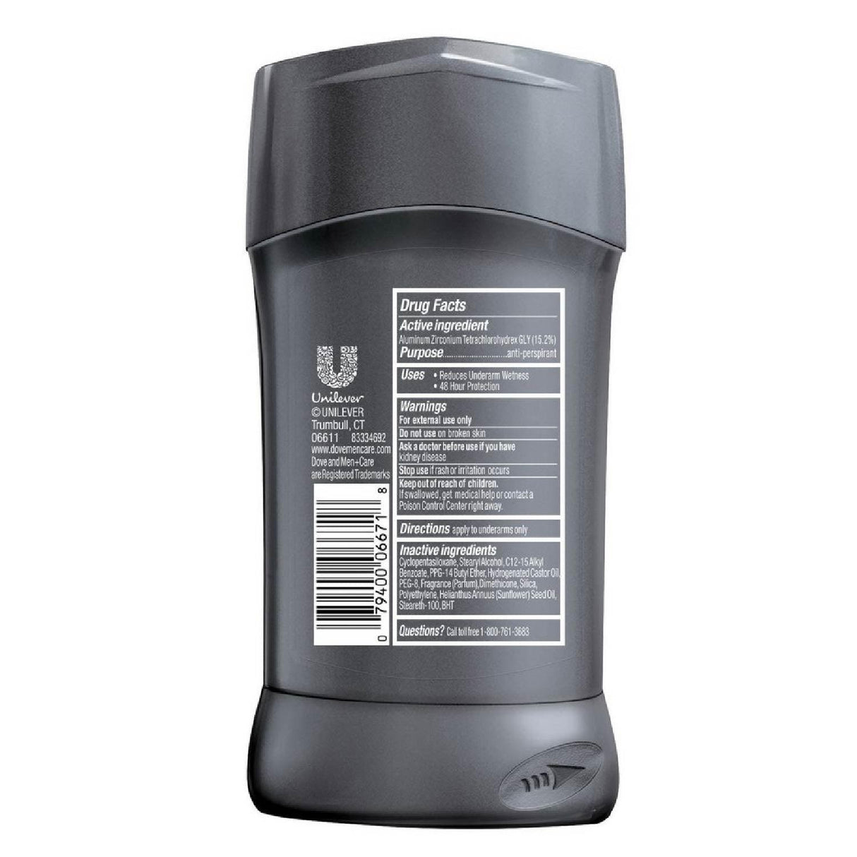 Dove Men+Care Clean Comfort Antiperspirant Stick 2.7 oz -  12 Pack