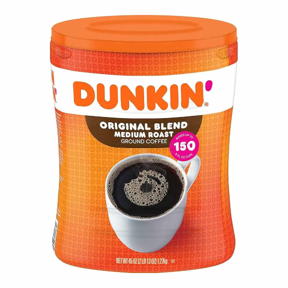 Dunkin' Donuts Original Blend Ground Coffee, Medium Roast, 45 oz.