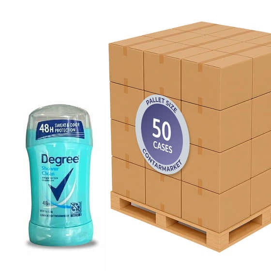 Degree - Shower Clean Dry Protection Antiperspirant Deodorant Stick -  1.6 Oz - 50 cases - Pallet | Degree - Pallets