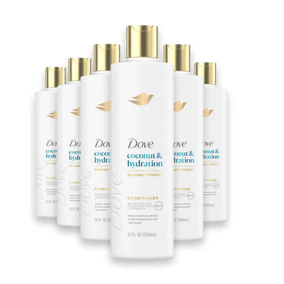 Dove - Coconut &amp; Hydration Conditioner - 12 Oz - 6 Pack | Dove - Hair Care Wholesale