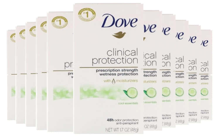 Dove Beauty Clinical Protection Cool Essentials Antiperspirant &amp; Deodorant Stick - 1.7oz - 24 Pack | Dove - Pre Order