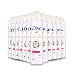 Dove Advanced Care Caring Coconut Dry Spray Deodorant - 12 Pack (3.8 oz) Contarmarket