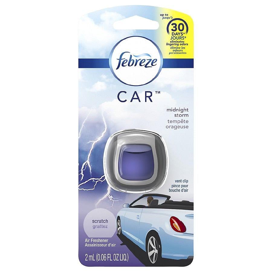 Febreze Car Freshener, Midnight Storm - 200 Pack