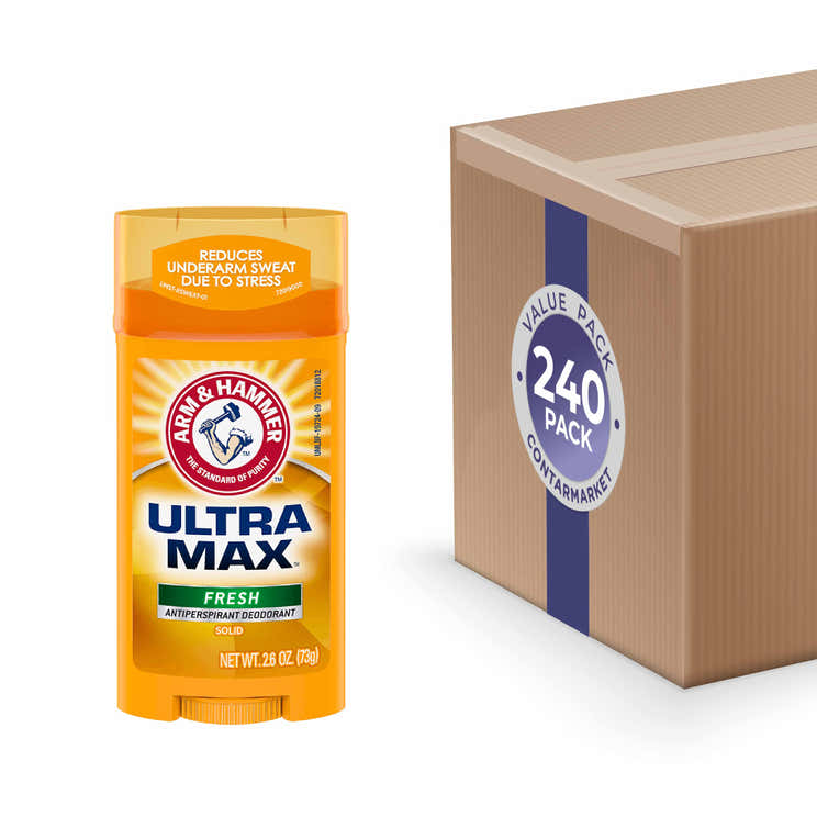 A&amp;H Deodorant UltraMax Solid Fresh, 2.6 oz - 240 Pack | Arm &amp; Hammer - Volume Discount