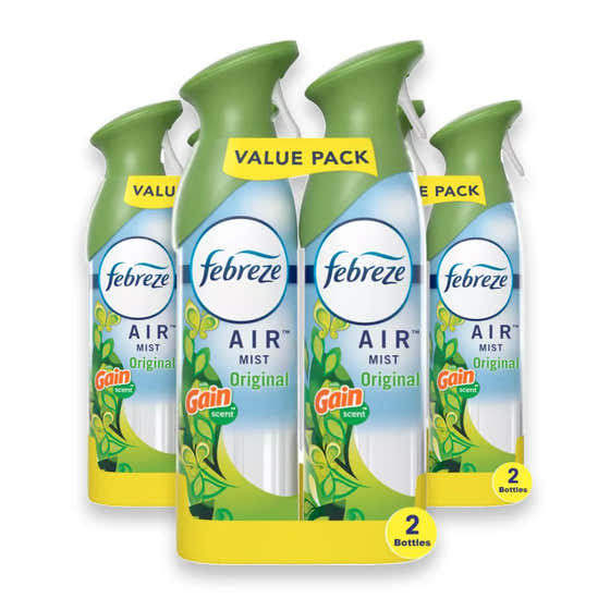 Febreze - Air Freshener, Gain Original Scent, Twin Pack - 8.8 Oz - 3 Pack | Febreze - Air Fresheners