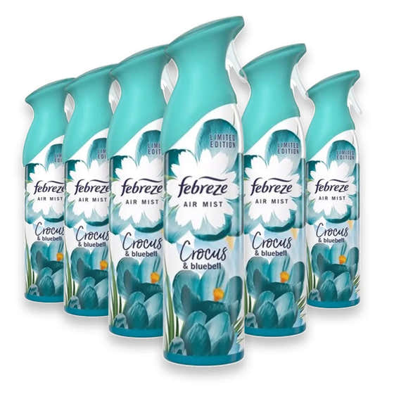 Febreze - Air Freshener Spray, Crocus and Bluebell - 300 ml  - 6 Pack | febreze - Air Fresheners