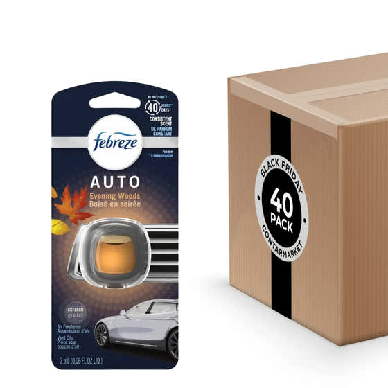 Febreze Car Vent Clip - Evening Woods, 2ml - 1ct - 40 Pack | Febreze - Black Friday