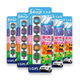 Febreze Car Air Freshener Vent Clips, Mixed Scent, 5 ct. - 5 Pack