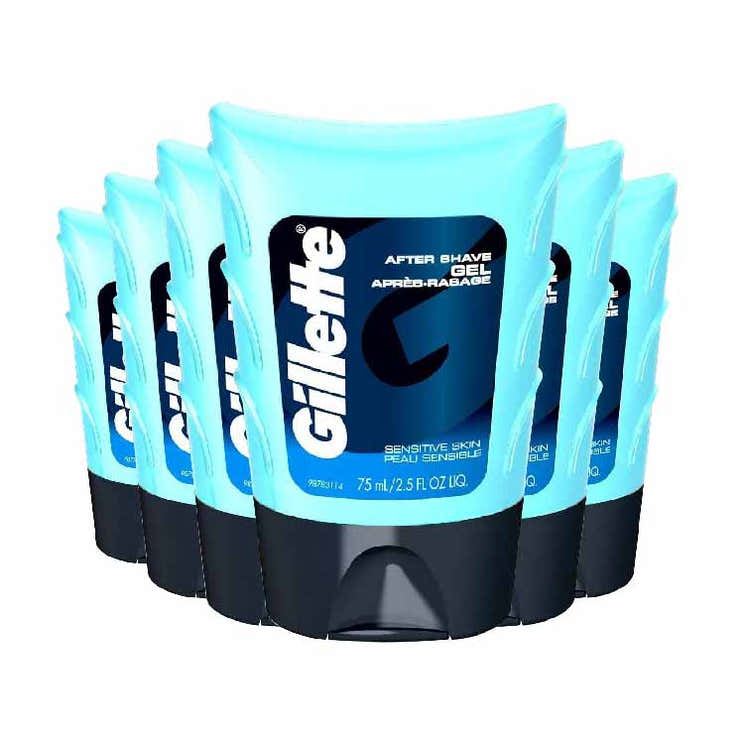 Gillette After Shave Gel for Sensitive Skin - 2.5 oz, 6 Pack | Gillette - Pre Order