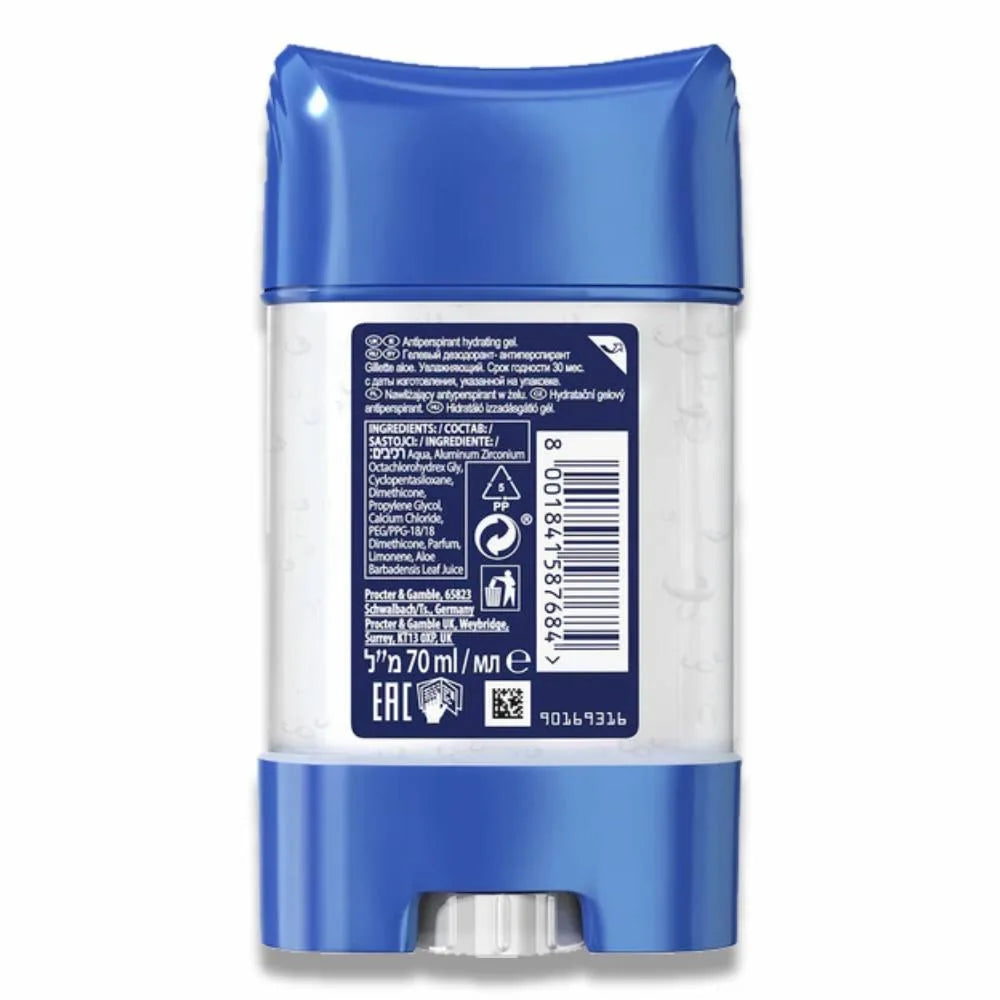 Gillette - Antiperspirant Hydrating Gel Aloe Scent 48H Protection - 70ml - 120 Pack