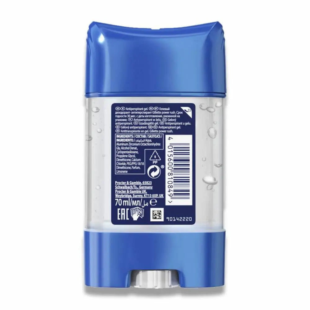Gillette - Antiperspirant Gel, Power Rush - 70 ml (2.37oz) - 120 Pack