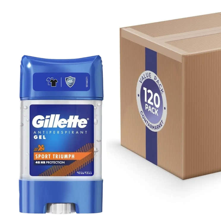 Gillette - Antiperspirant Gel, Sport Triumph - 70 ml - 120 Pack | Gillette - Volume Discount