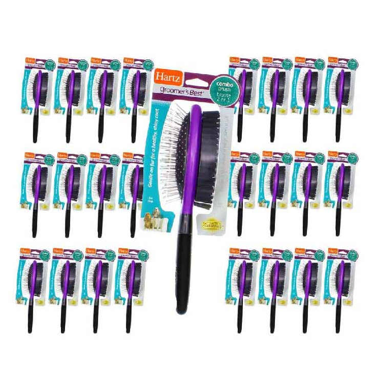 Hartz Groomer's Best Combo Dog Brush - 24 Pack | Hartz - Pre Order