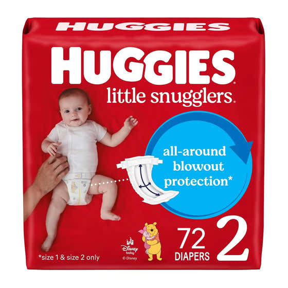 Huggies Little Snugglers Baby Diapers, Size 2 - 72 Ct | Huggies - Huggies