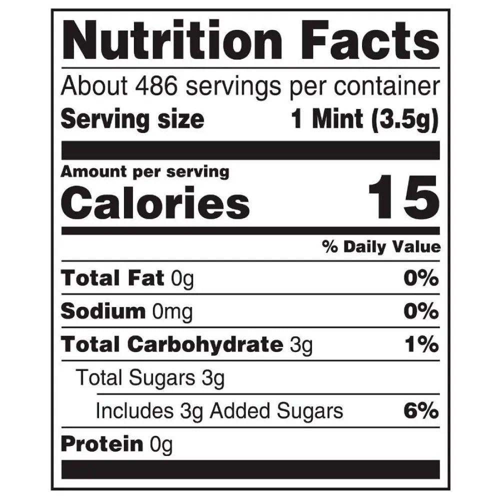Life Savers Pep-O-Mint Breath Mints - Refreshing Mint Flavor - 60 Oz - 8 Pack