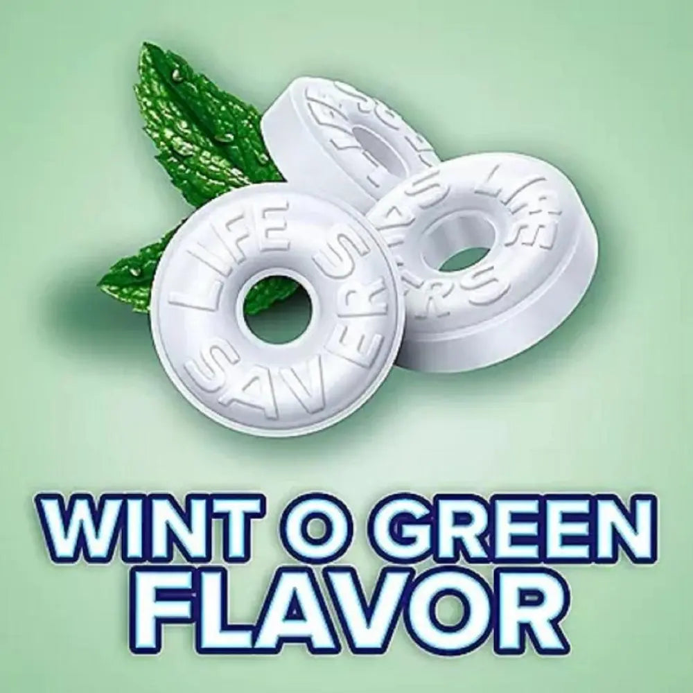 Life Savers Wint-O-Green Breath Mints Bulk Hard Candy, Party Size - 53.95 Oz - 8 Pack