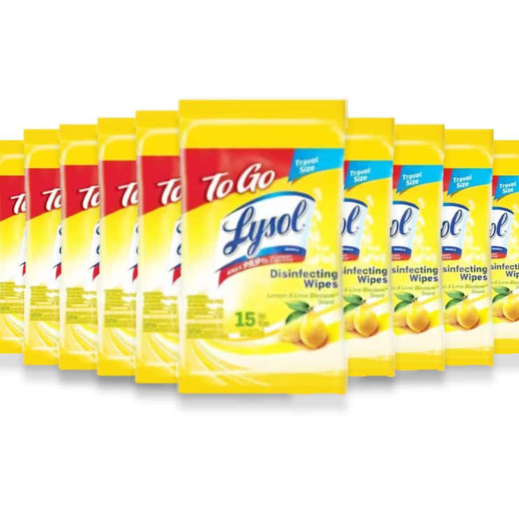 Lysol - Disinfecting Wipes - 2.6 oz  15 ct - 24 Pack - Lysol To-Go Disinfecting Wipes - 24 Pack (15-Count) Contarmarket | ...
