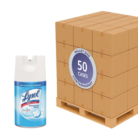 Lysol Disinfectant Aerosol Spray Crisp Linen 7oz, 12 Pack - 50 cases Pallet | Lysol - Pallets