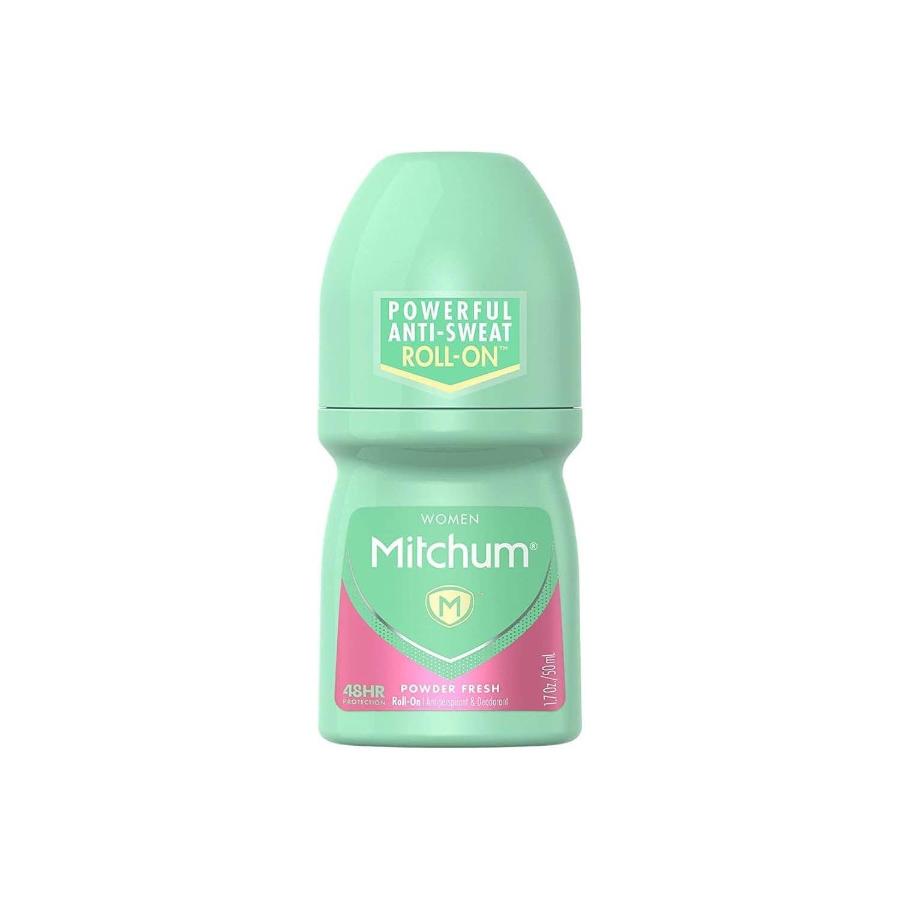 Mitchum Women Invisible Roll-On, Powder Fresh 1.7 oz - 24 Pack