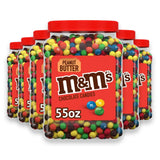 M&M's Peanut Butter Milk Chocolate Candy Jar - 55 Oz - 6 Pack