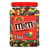 M&M's Peanut Butter Milk Chocolate Candy Jar - 55 Oz - 6 Pack