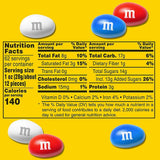 M&M's - Peanut Red, White and Blue Milk Chocolate Bulk Candy Jar - 62 Oz - 6 Pack