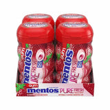 Mentos - Pure Fresh Gum, Strawberry Flavor, Sugar-Free, Long-Lasting Freshness - 6 Pack