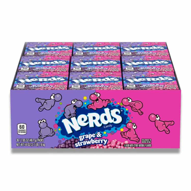 Nerds - Grape & Strawberry Candy - 1.65 Oz - 10 Pack