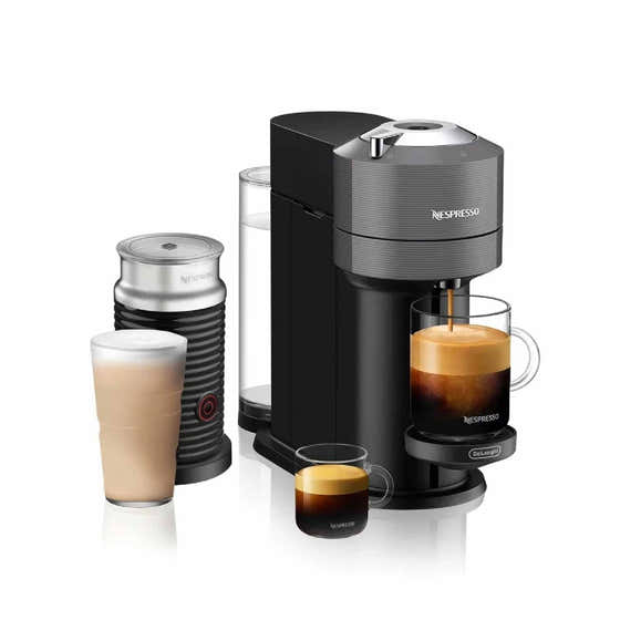 Nespresso Vertuo Next Deluxe by De’Longhi, Dark Grey with Milk Frother | Nespresso - All products