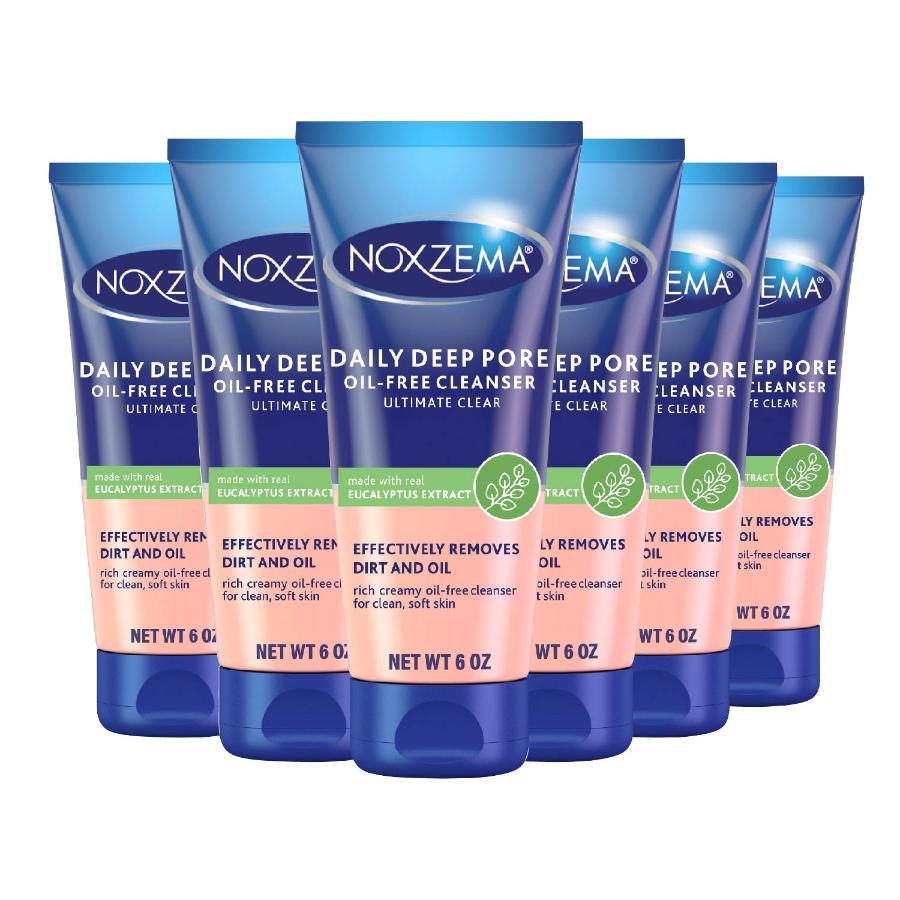 Noxzema Ultimate Clear Daily Deep Pore, Oil Free Cleanser  6 oz  - 6 Pack