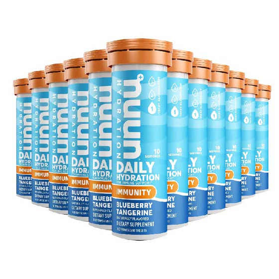 NUUN - Immunity Hydration Single Tube Blueberry Tangerine - 10 Tablets - 48 Pack | NUUN - Nutrition Supplements Wholesale