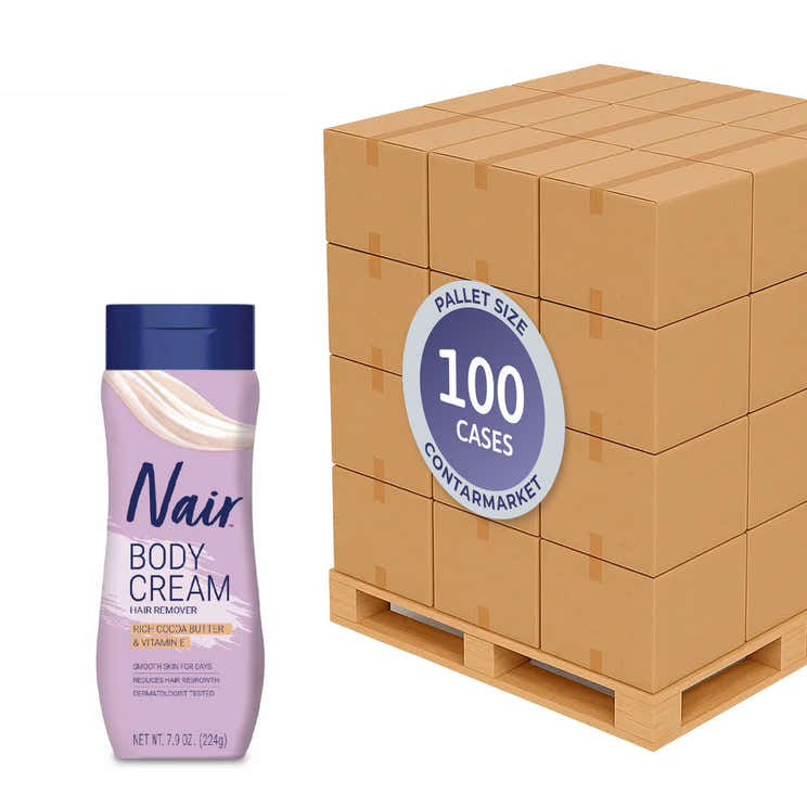 Nair - Hair Removal Cream, Cocoa Butter - 7.9 Oz, 12 Pack - 100 Cases Pallet | Nair - Pallets