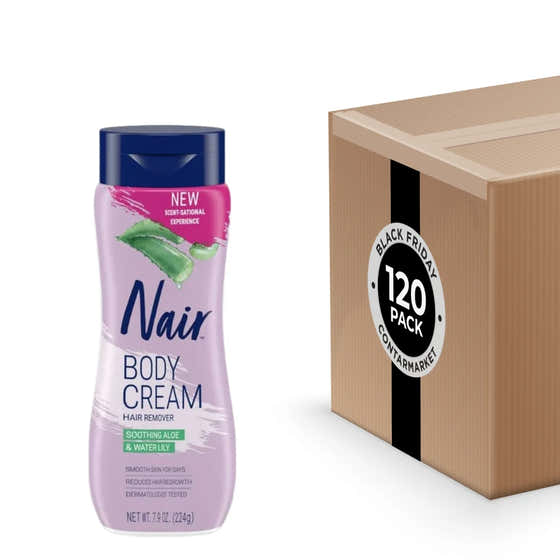 Nair - Hair Removal Cream, Aloe &amp; Water Lily - 7.9 Oz - 120 Pack | Nair - Black Friday