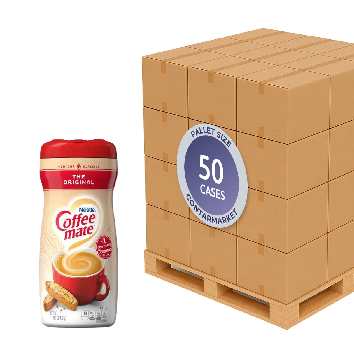Coffee Mate Original 11 oz, 12 Pack - 50 Cases Pallet