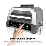Ninja Foodi Smart XL 6-in-1 Indoor Grill with Foodi Smart Thermometer, Black/Silver