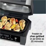 Ninja Foodi Smart XL 6-in-1 Indoor Grill with Foodi Smart Thermometer, Black/Silver