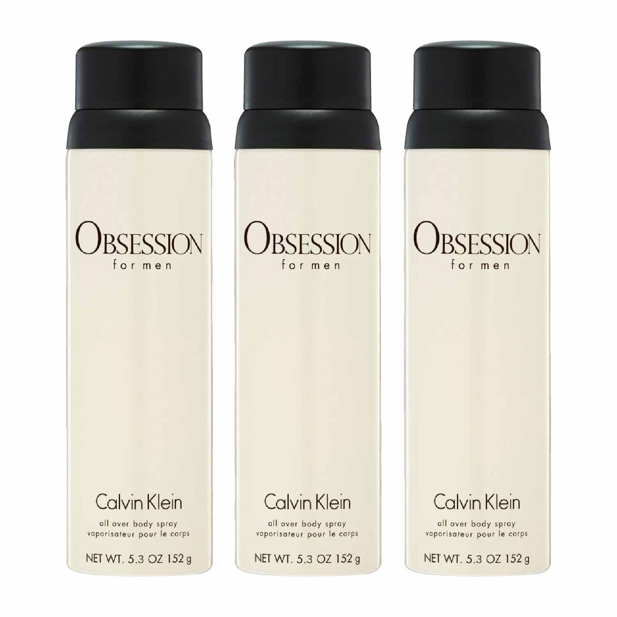 Calvin Klein Obsession for Men Body Spray - 5.4 fl Oz - 3 Pack