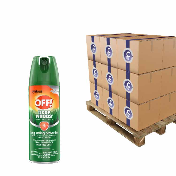 Off Deep Woods Aerosol 6oz, 12 Pack - 100 Cases Pallet