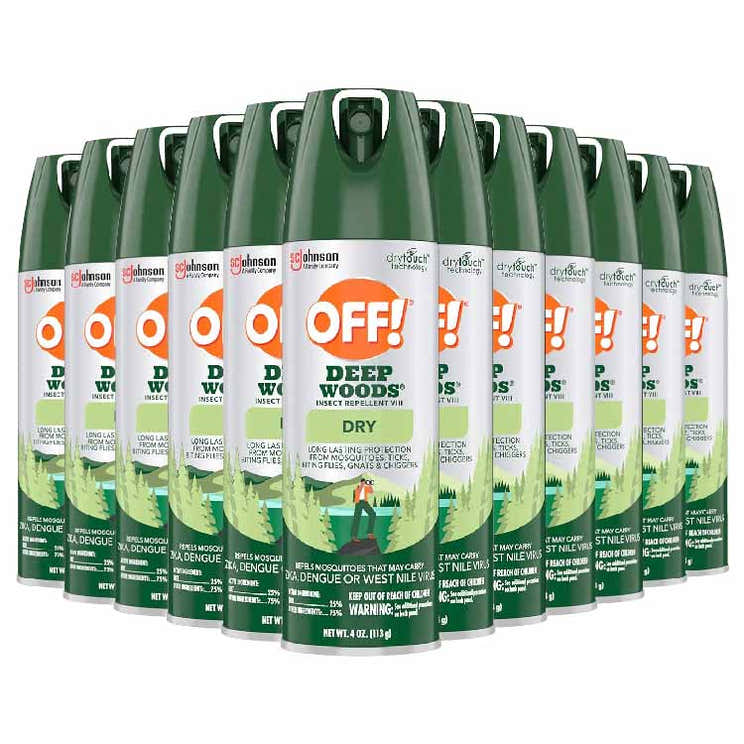 OFF! - Aerosol Deep Woods Dry Insect Repellent - 4 Oz - 12 Pack | OFF! - Pre Order