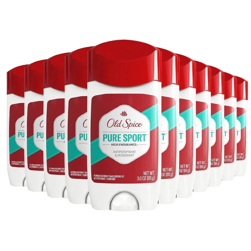 Old Spice High Endurance Antiperspirant Deodorant for Men Pure Sport Scent 3 oz -12 pack