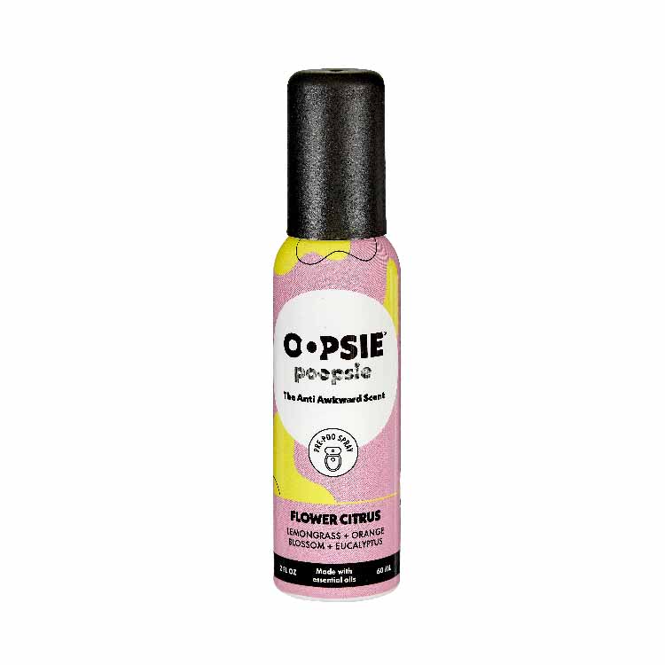 Oopsie Poopsie 2oz, Flower Citrus - Lavender Escape - Mediterranean Sage - Lemon Bergamot - 16 Pack/4 Ct each Fragrance
