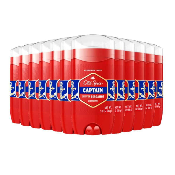 Old Spice Red Collection Captain Deodorant  3 oz -12 pack | Old Spice - Pre Order