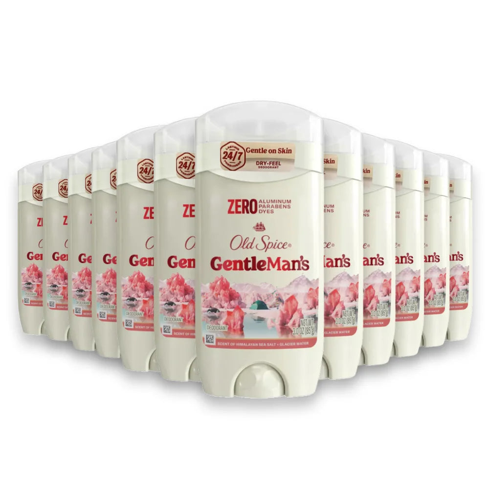 Old Spice - Men's Gentleman's Blend Himalayan Sea Salt Deodorant, Sea Minerals Scent - 3 Oz - 12 Pack