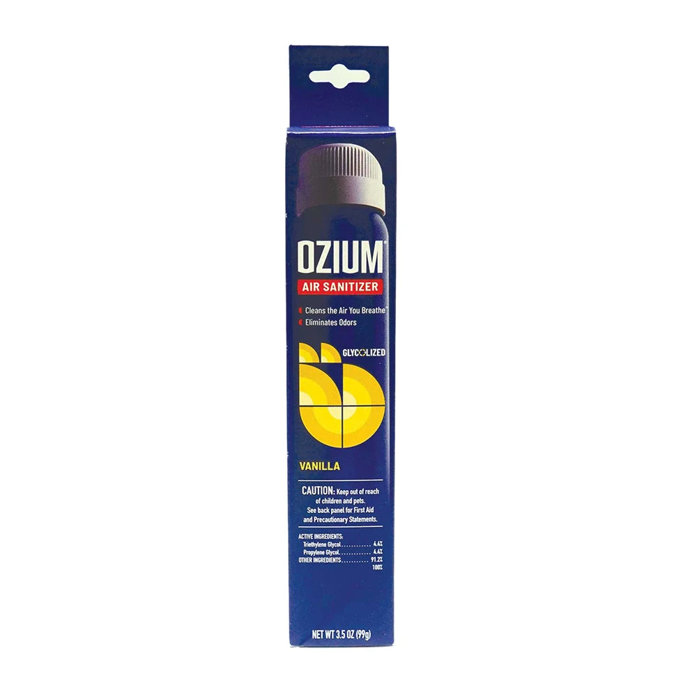 Ozium Air Sanitizer Spray – Vanilla – 3.5 oz – Pack of 4