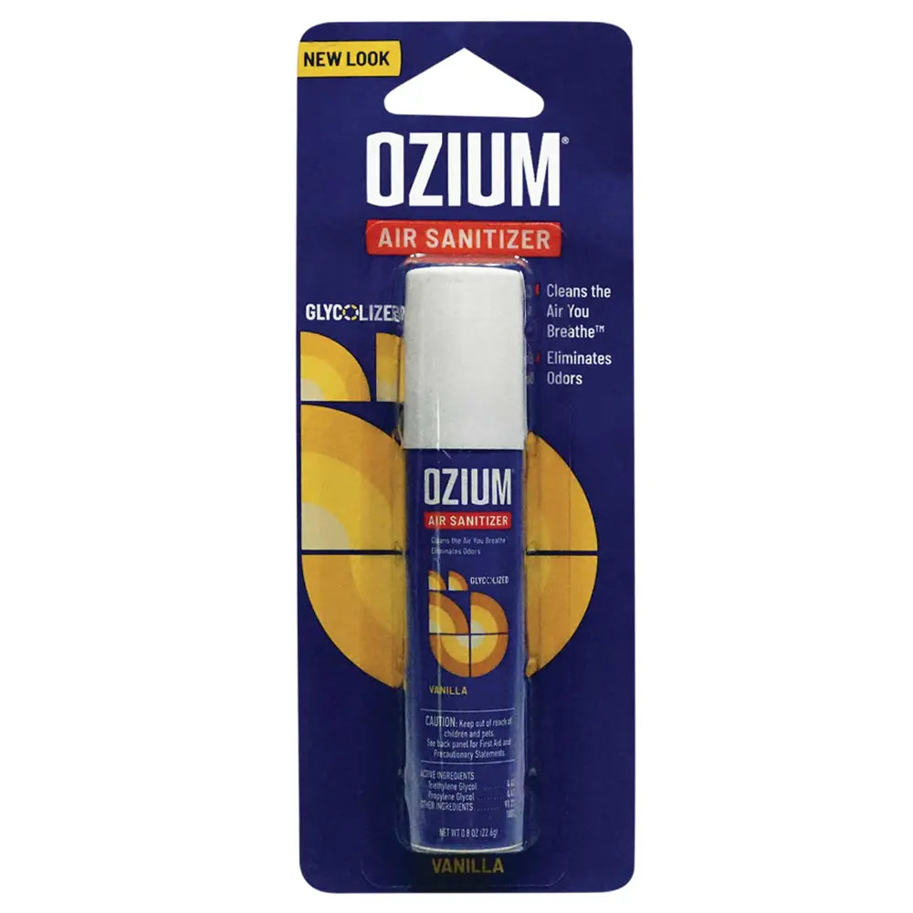 Ozium Air Sanitizer Spray – Vanilla – 0.8 oz – Pack of 6
