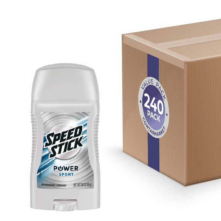 Speed Stick  Antiperspirant Deodorant, Power Ultimate Sport - 3.0 oz - 240 Pack | speed stick - Volume Discount