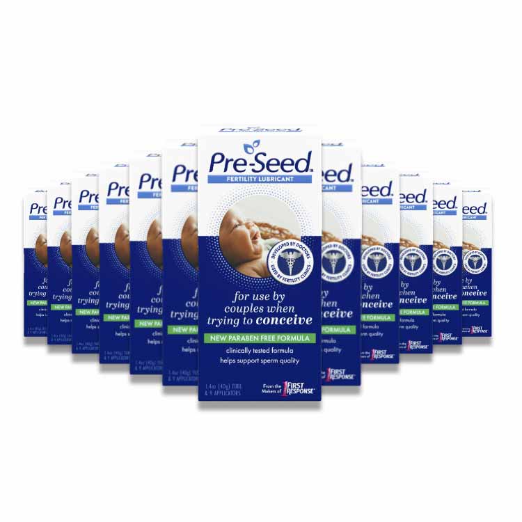 Pre-Seed - Fertility Lubricant, for Use by Couples Trying to Conceive - 1.4 Oz Tube - 9 Applicators Each - 24 Pack