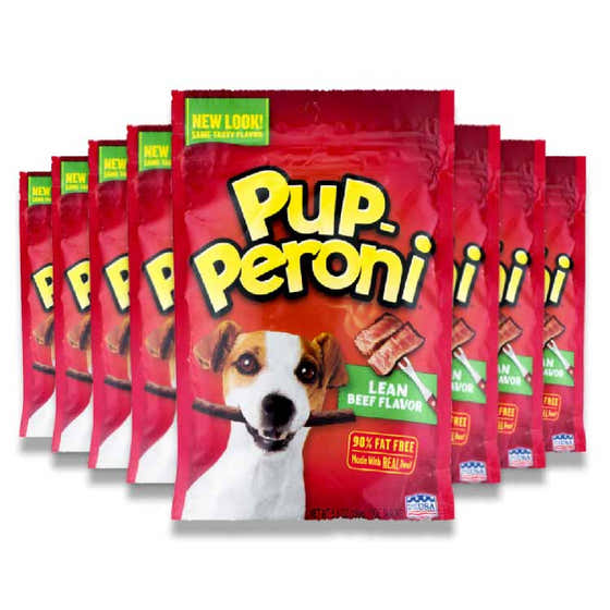 Pup-Peroni Dog Snacks Lean Beef Flavor 5.6 oz - 8 Pack | Pup-Peroni - Pet Supplies